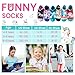 WEVIAS Kids Girls Socks Unicorn Ankle Funny Cartoon Low Cut Cotton Cute Novelty Fashion Toddler No Show Silly Socks 6 Pairs (6 Pairs Unicorn B, 4-6 Years)