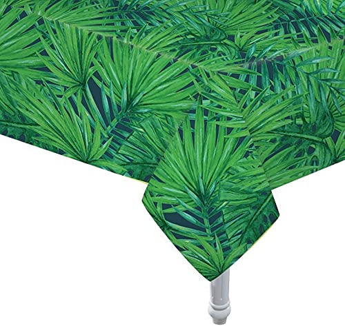 Animal Safari Jungle Print Table Cover - 54x108 Inch Plastic Tablecloth For Birthday Parties & Decor