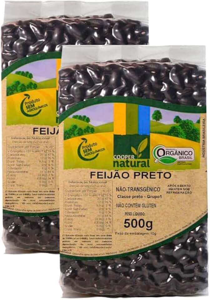 Kit 2X: Feijão Preto Orgânico Coopernatural 500g