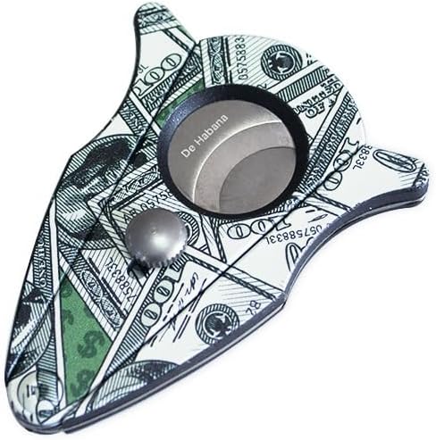 JDIME Cigar Cutter Stainless Steel Double-Edged 3D Printed Bat Scissors Portable Slicer Smoking Accessory(C)