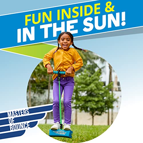 Flybar My First Foam Pogo Jumper For Kids Fun And Safe Pogo Stick, Durable Foam And Bungee Jumper For Ages 3 And Up Toddler Toys, Supports Up To 250Lbs (Blue) #TOP4