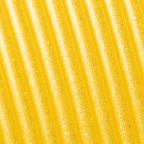 Image of Polymaker Panchroma Celestial PLA Filament 1.75mm for 3D Printer, Yellow | Neatly Wound Glitter PLA for Easy Print & Smooth Feeding, Compatible with Bambu Lab & Most 3D Printers