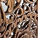 Siam Sawadee Sculpted Wall Art Wooden Panel Hand Carved Floral Feng Shui Home Decoration Wood Artworks from Chiang Mai Thailand 36x14 inches