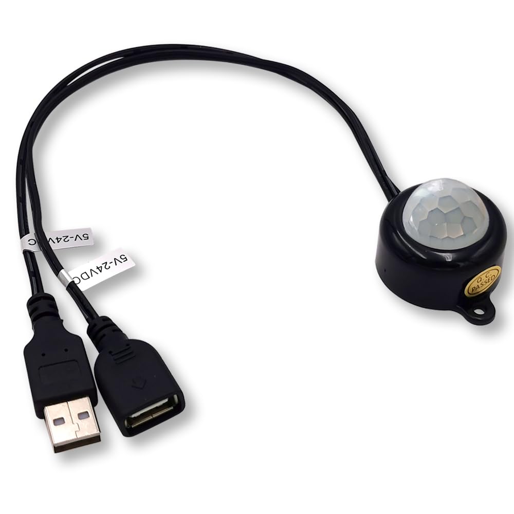 USB 5V Light Sensor Switch Lighting Activated Photoswitch Light Sensing Automatic Switch for Car Ambient Light LED Strip Light Camera Motor (black - Image 2