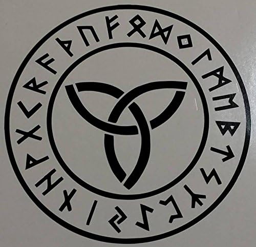 Viking Triquetra Amulet Runes Heathen Celtic Vinyl Decal Sticker Car Window Wall Macbook Notebook Laptop Sticker Decal