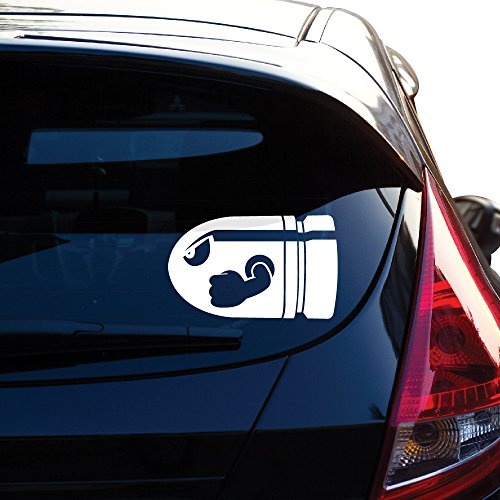 Yoonek Graphics Bullet Bill Inspired Decal Sticker for Car Window, Laptop, Motorcycle, Walls, Mirror and More. # 458 (8