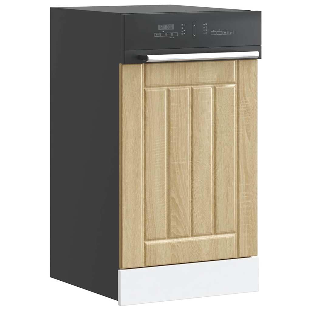 Tomostar Façade de Porte Lave Vaisselle, Panneau de Lave-Vaisselle Accessoire pour Lave-Vaisselle Cuisine Lucca chêne Sonoma Bois d'ingénierie