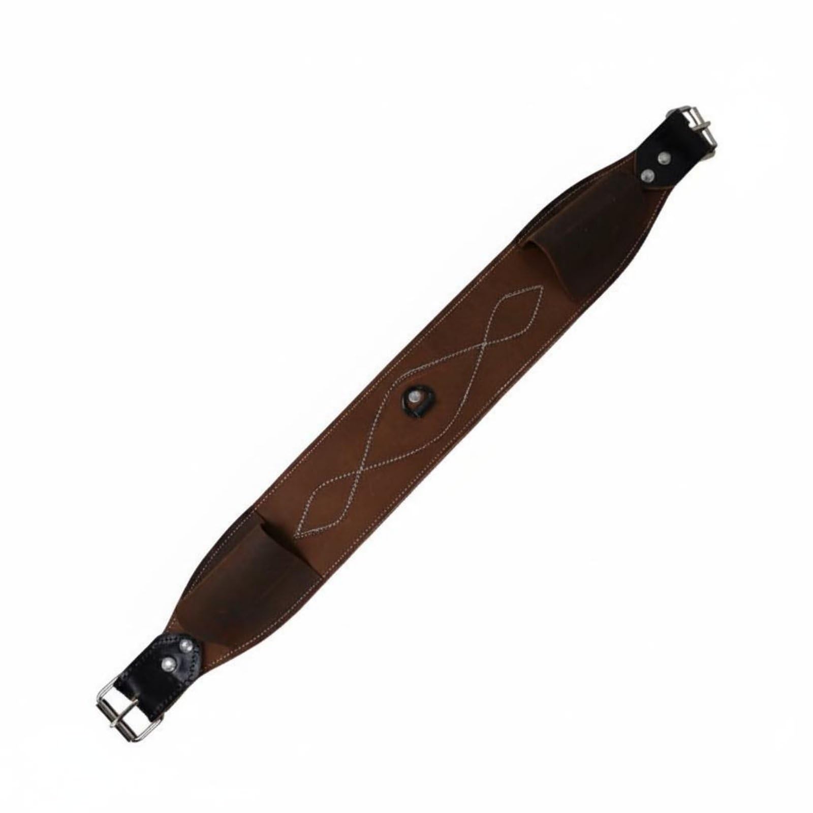 Baoblaze Cinghia Posteriore Sella Cavallo Cintura Equestre Girth Strap Reggisella in Pelle PU con Fibbia Robusta per Supporto Della Sella E Miglior Controllo , Marrone
