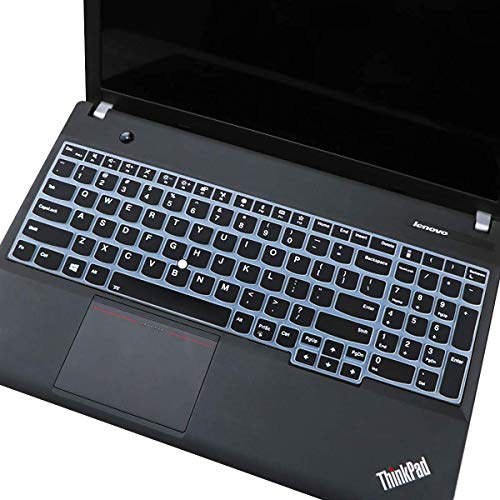 Image of iFyx Keyboard Skin for 15.6 inch Lenovo ThinkPad E15 T15 T15p L15 P51s P52 P52s P53 P72 P73 /ThinkPad E580 E590 E595 L580 L590 /ThinkPad T570 T575 T580 T590 Laptop Keyboard Cover (Black)