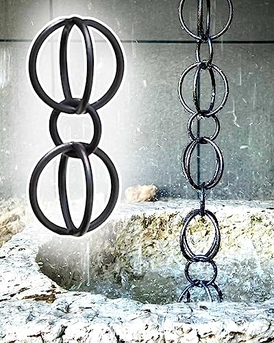Chaîne de pluie décorative pour eau à suspendre sur une terrasse ou une pergola