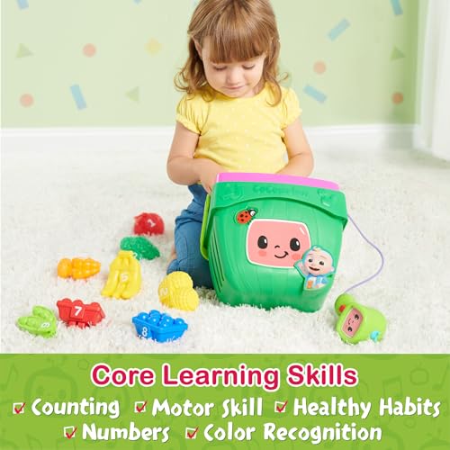 image for CoComelon Veggie Fun Learning Basket, Pretend Play Food, Preschool Lea