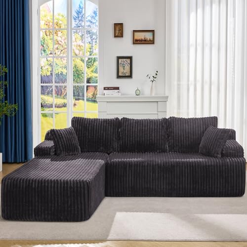 Hobestluk Modular Sectional Sofa Couches 108" L-Shape Couch 3 Sea...