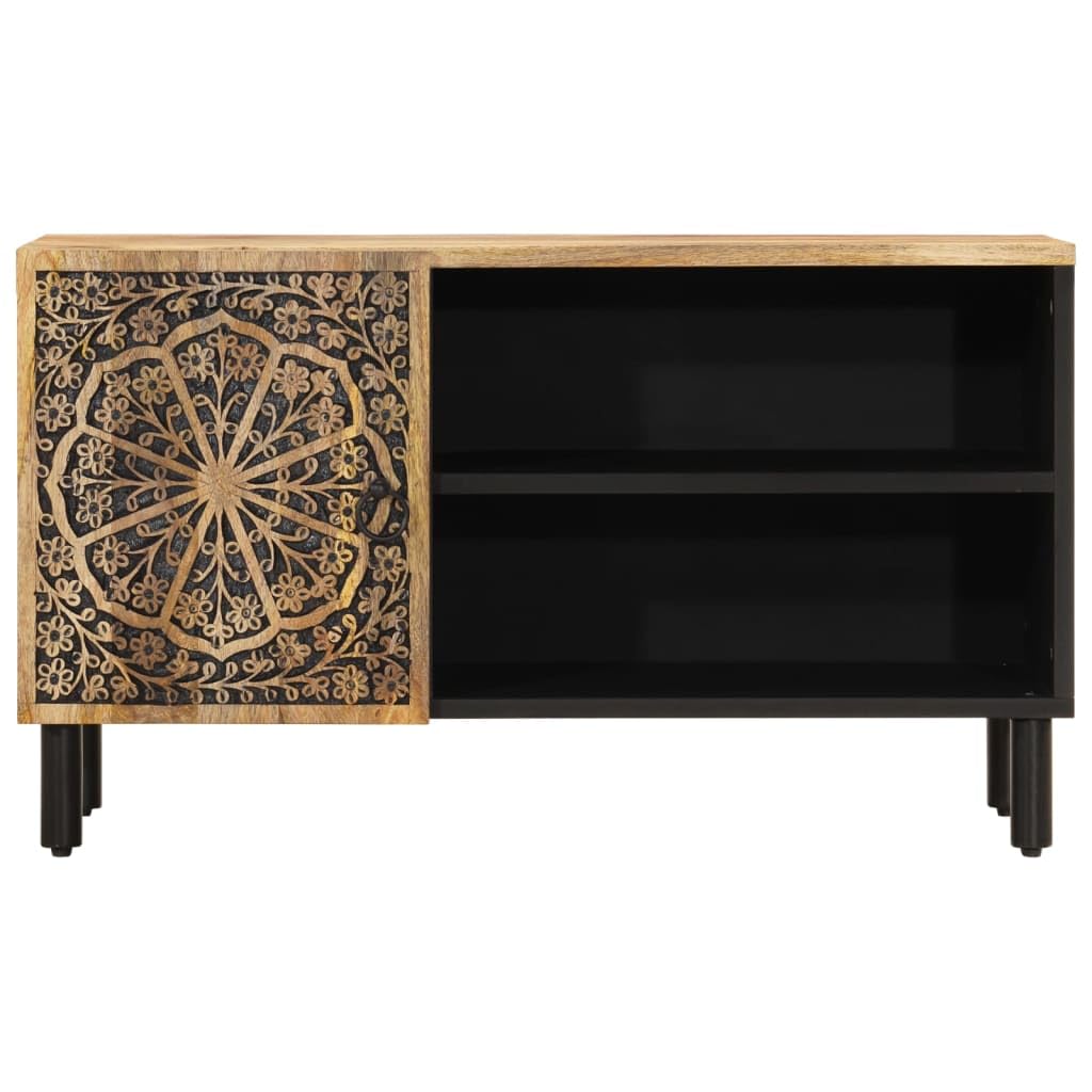 Mobile TV 80 x 31 x 46 cm, in legno massiccio di mango, mobile