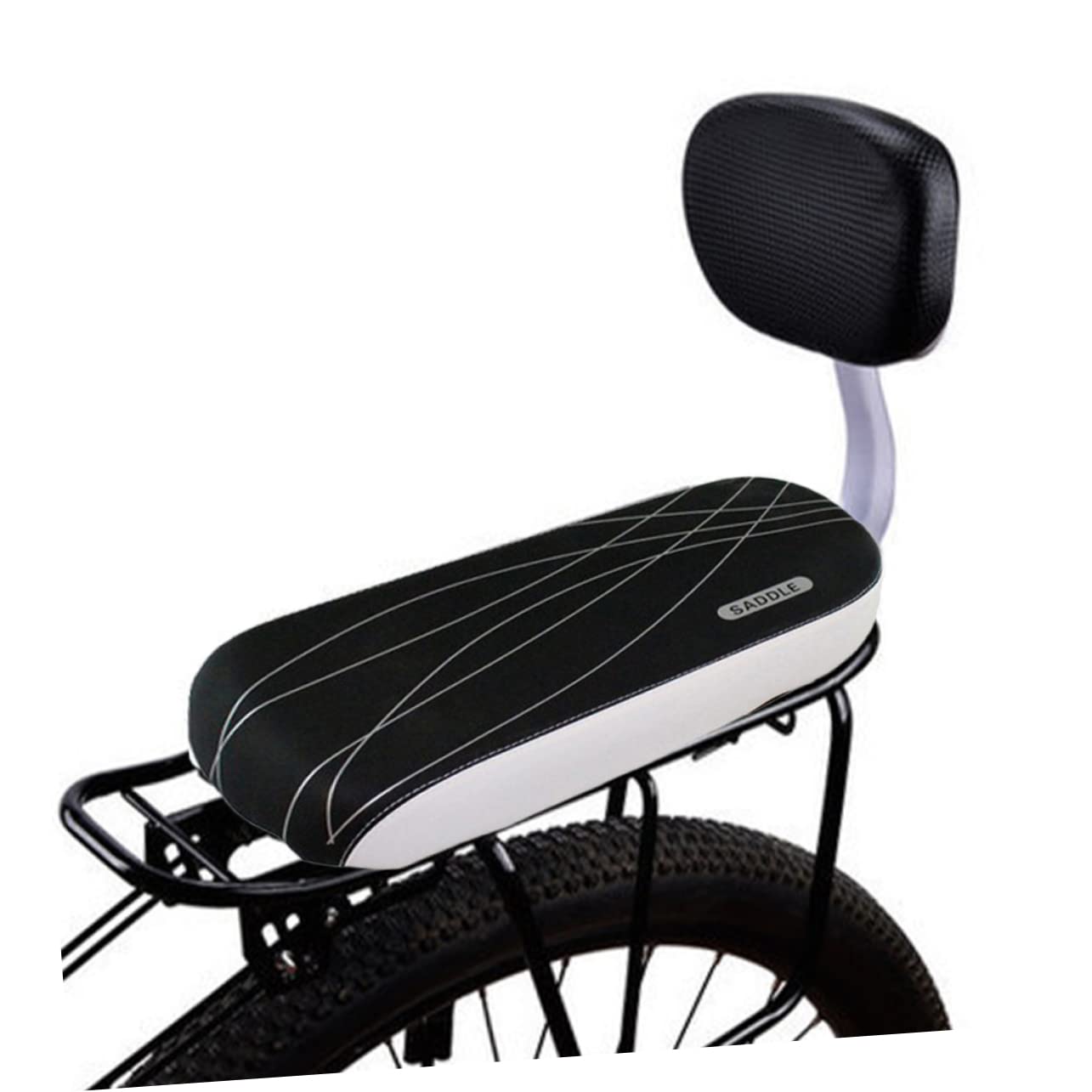 WOONEKY Asiento De Bicicleta Accesorio De Bicicleta Bicicleta Asiento para Niños Respaldo De Bicicleta Cómodo Asiento De Bebé Seguro Asiento De Bicicleta