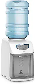 Bebedouro de Água Gelada Fria e Natural Elétrico Eletronico placa Electrolux para galao Bivolt Branco BE11B