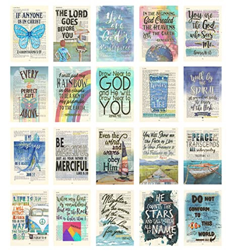 ART FOR THE MASSES Set 2-20 Piece Colorful Bible Page