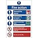 Produktbild Draper 72156 Pflichtschild "Fire Action Procedure"