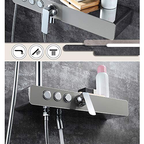 Robinets de douche Den à effet cascade et mitigeur mural haute précision - 8