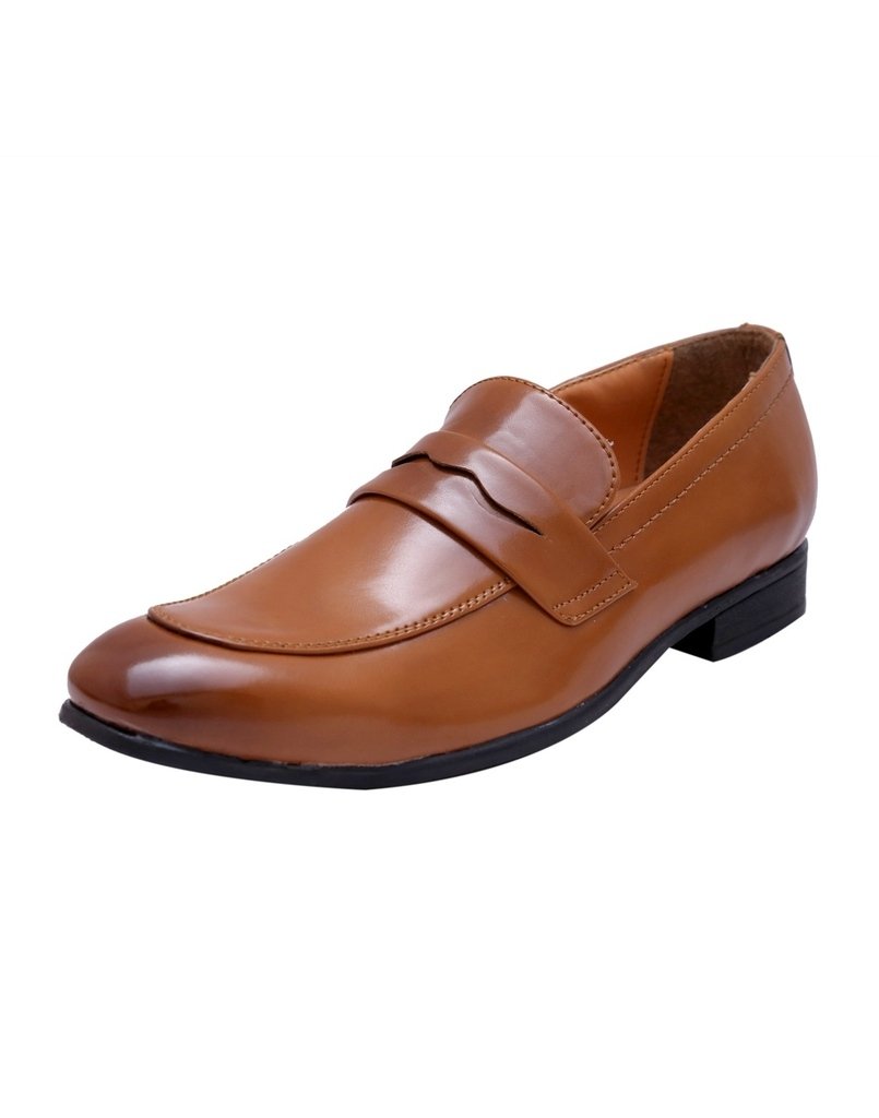 HiRELS Mens Tan Artificial Leather Slip-on Moccasins (7) (B087DXZDL7) Amazon Price History, Amazon Price Tracker