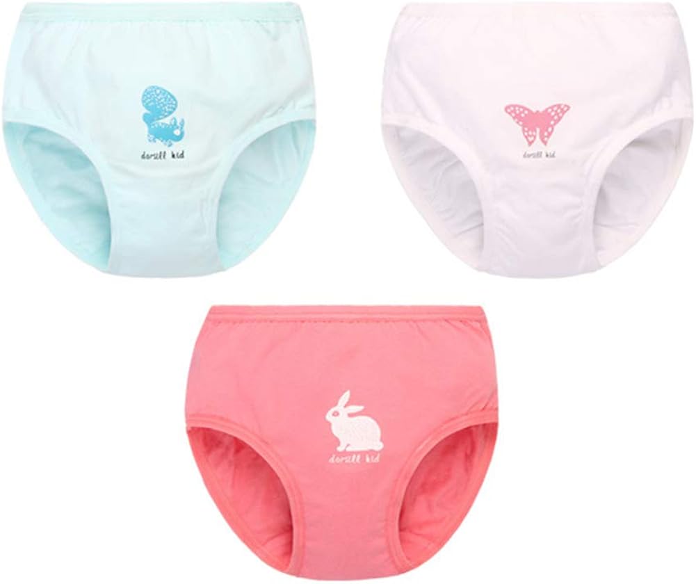 Amazon Com Toddler Baby Girl Underwear Cotton Kid Panties For Girls Training Pants 3 Pack 1 12t Clothing