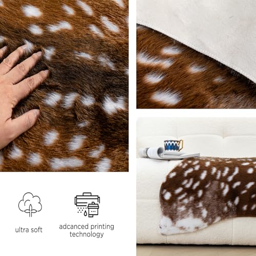 Tapete decorativo animal Deer Print 105x90 cm miniatura 4