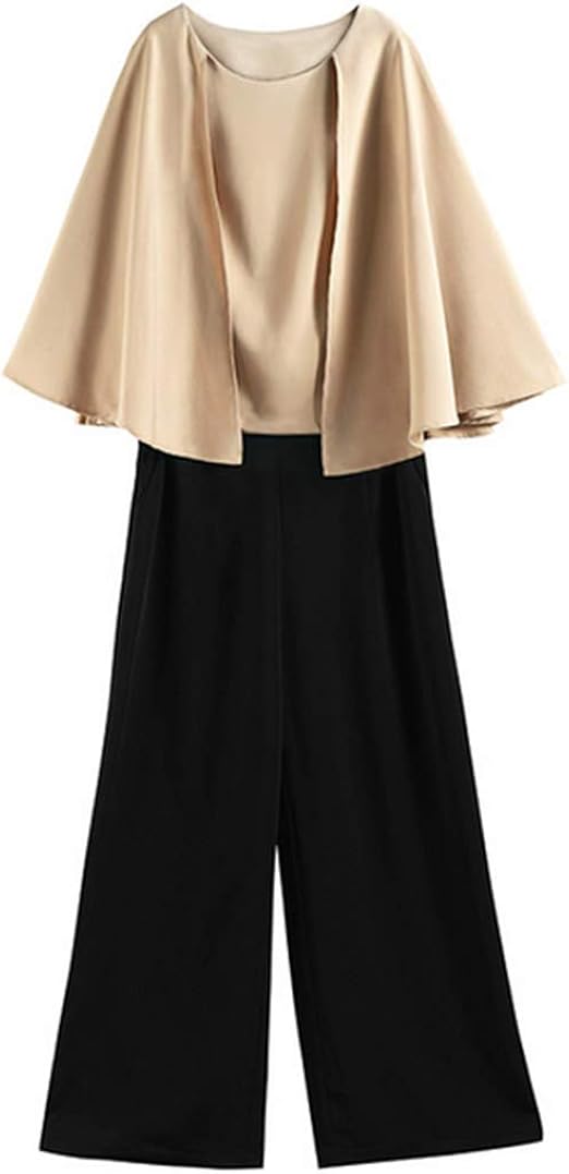 Amazon Youha パンツドレス ケープ 演奏会 パーティードレス 大きいサイズ 結婚式 二次会 フォーマル 披露宴 S 2xl ブラック ブラウン ネイビー パンツスーツ 通販
