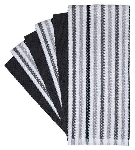 Paños de cocina de algodón grandes de 16 x 26 pulgadas con relieve absorbente 3