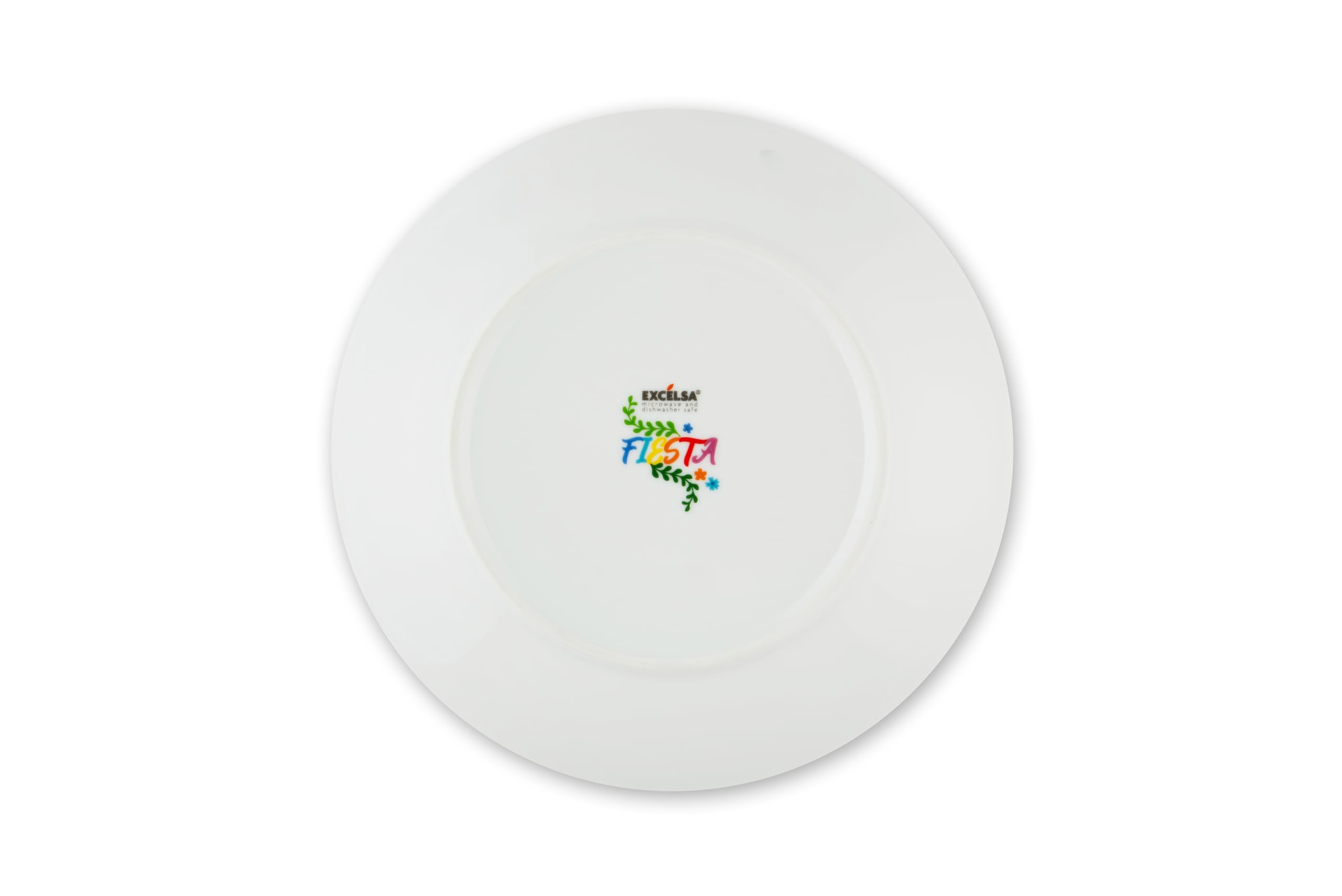 Excelsa Fiesta Servizio Piatti 12 Pezzi, Porcellana, Set 4 Persone, Multicolor