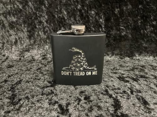 Maverick Advantage Gadsden Flag Dont Tread On Me Snake Flask 6oz Matte