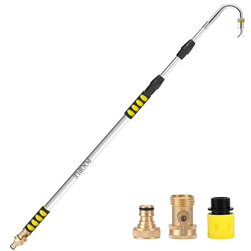 16ft (24ft Reach) Gutter Cleaning Tools from The Ground, Telescoping