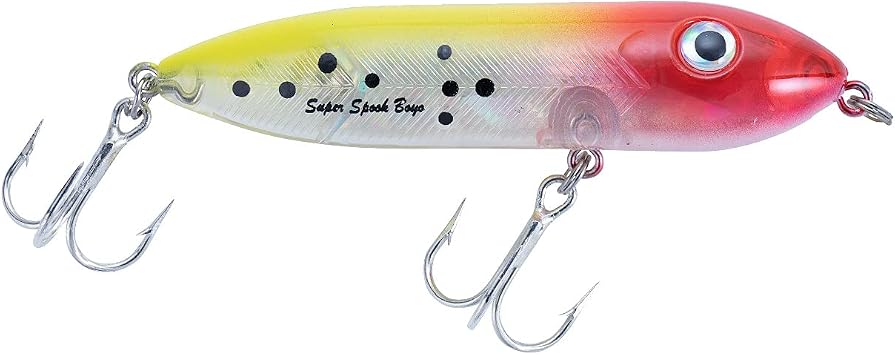 Heddon Super Spook Boyo 3" Topwater Fishing Lure, 3/8 Ounce