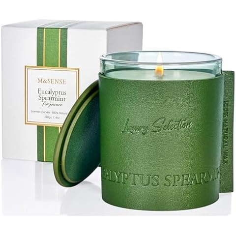 M&SENSE Eucalyptus Spearmint Soy Candle Cover