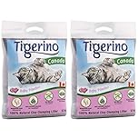 AETN Creations Tigerino Canada Clumping Clay Bundle of Cat Litter Baby Powder Fragrance 24kg plus AETN Cat treat
