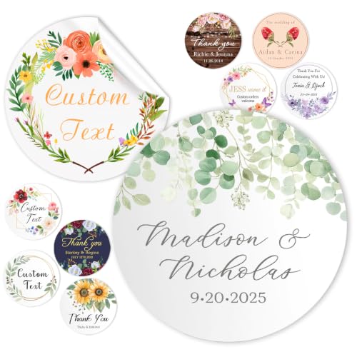 Autocollants mariage personnalisés étiquettes invitations faveurs