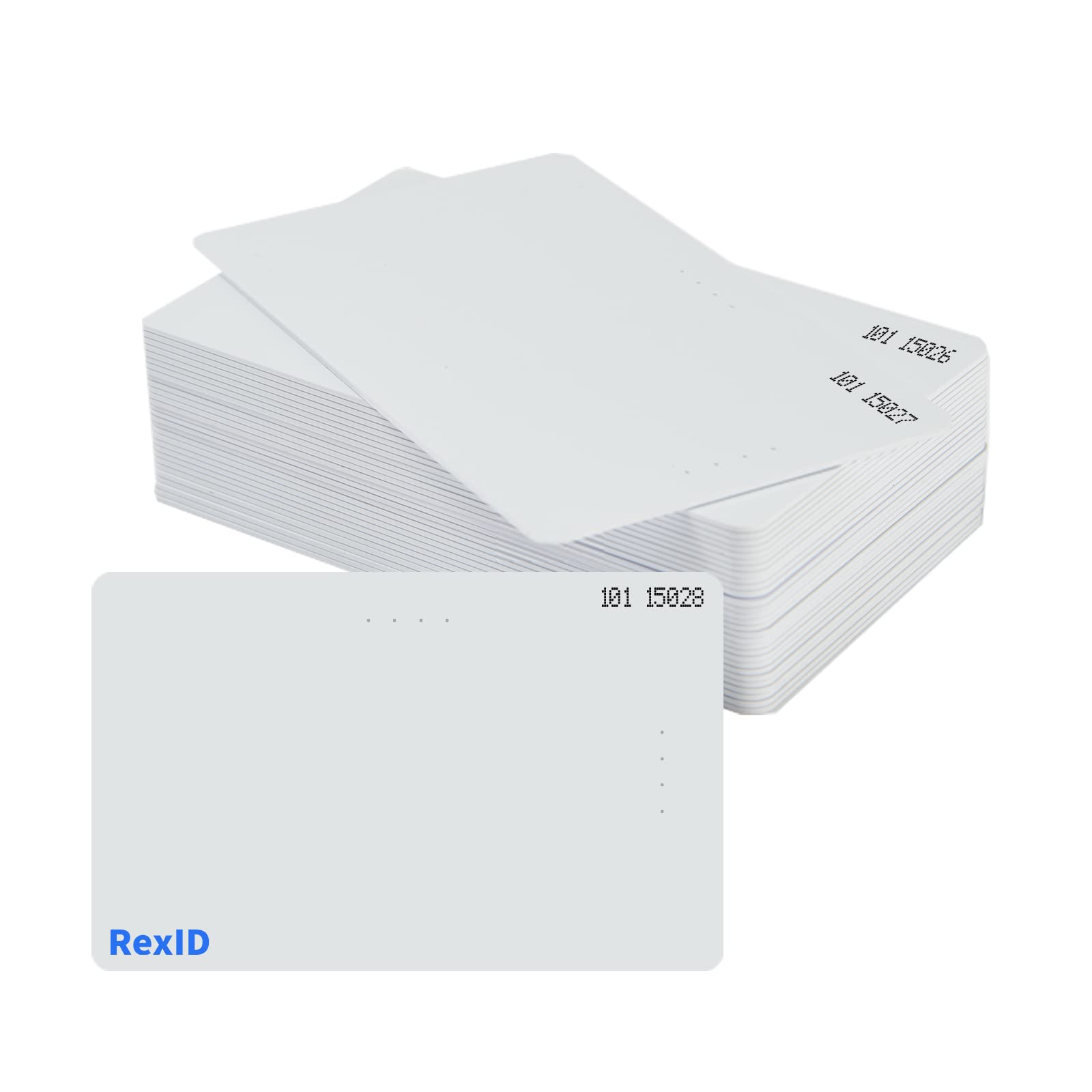 Default Programmed RexID 25 Pack H10301 PVC ISO Proximity Card for Access Control System. Comparable to Standard 26 bit Format for Add-On &