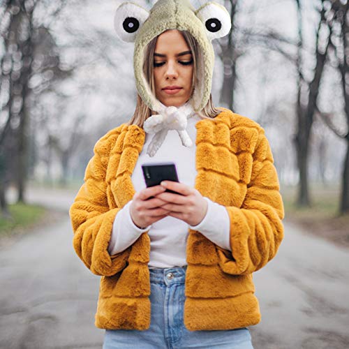 KESYOO Chapéus de Pelúcia Cm Animais Cm Design de SapCrianças Chapéu de Esqui Bné de InvernPresentes