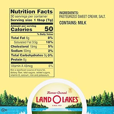 Land O Lakes Salted Whipped Butter, 8 oz Tub