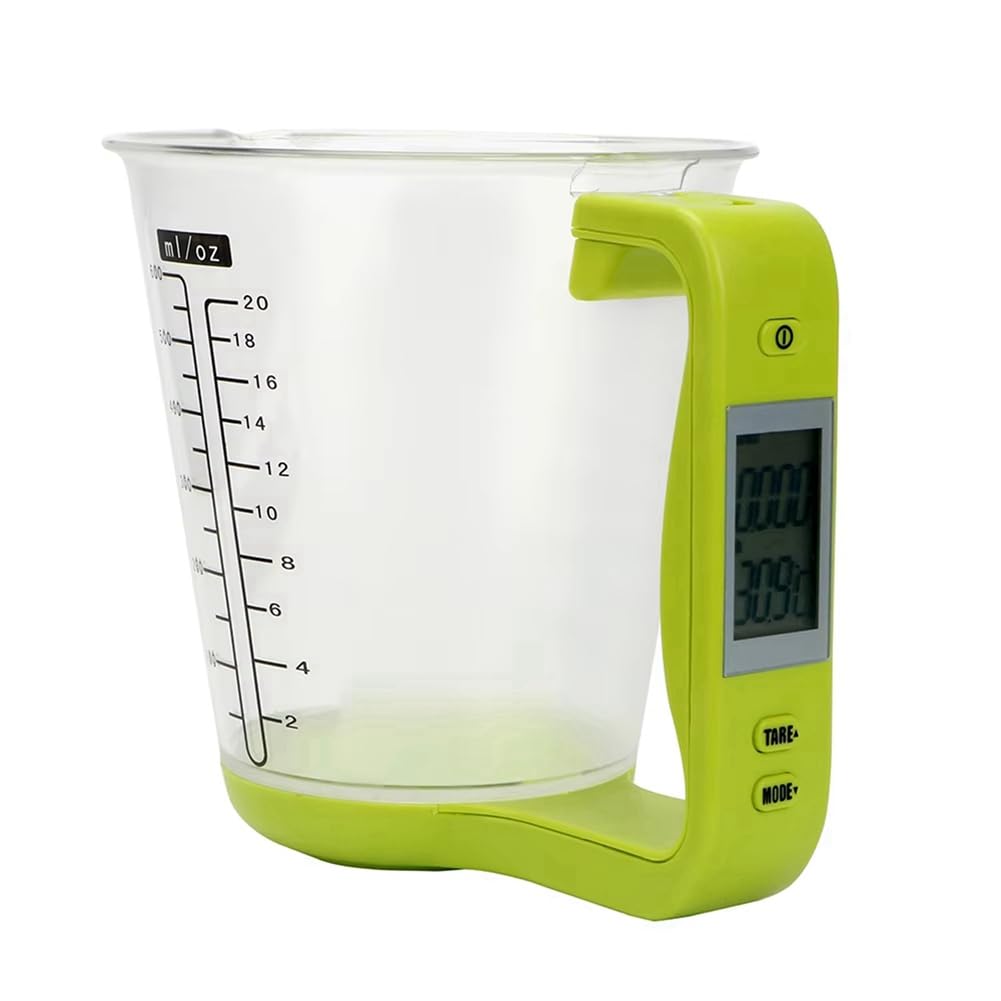 CTRLZS Kitchen Scale Digital Measuring Cup Scale Electronic Temperature Measuring Cup Kettle Scale Beaker with LCD Display