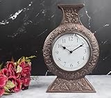 AYAANS Royal Vintage Copper Antique Clock tradizionale alluminio artigianale orologi da parete batteria Chriistmas Decor Operated orologio al quarzo per la decorazione della casa maestà senza tempo
