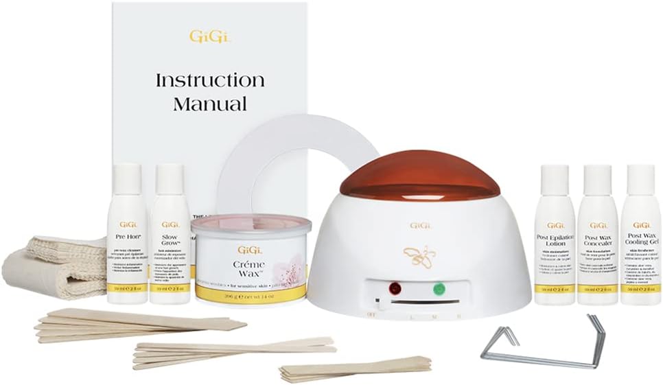 Mini Pro Waxing Kit for Women, Hair Removal Wax Kit for Face & Body, Salon and At-Home Use, Portable and Convenient, for All Skin & Hair Types