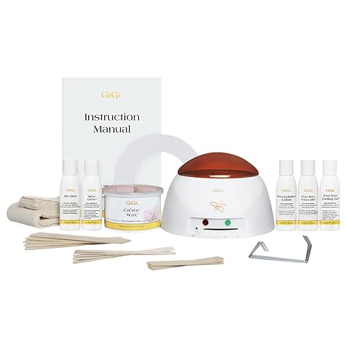 GiGi Mini Pro Waxing Kit for Women, Hair Removal Wax Kit for Face & Body, Salon and At-Home Use, Portable and Convenient, For All Skin & Hair Types - Mini Pro