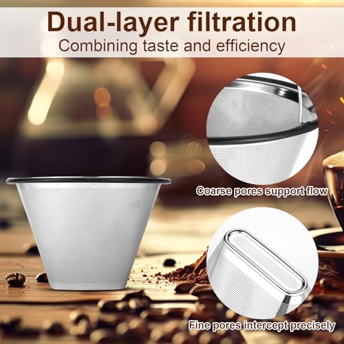 Filtre à café Moccamaster réutilisable en acier inoxydable taille 4