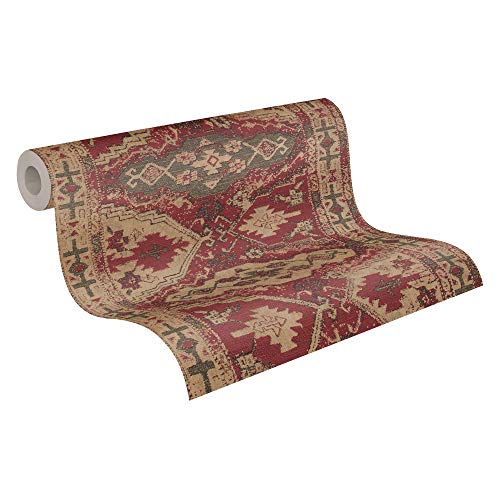 A.S. Création Livingwalls Vliestapete Metropolitan Stories orientalische Tapete Said Marrakesch 10,05 m x 0,53 m beige rot schwarz 378681 37868-1