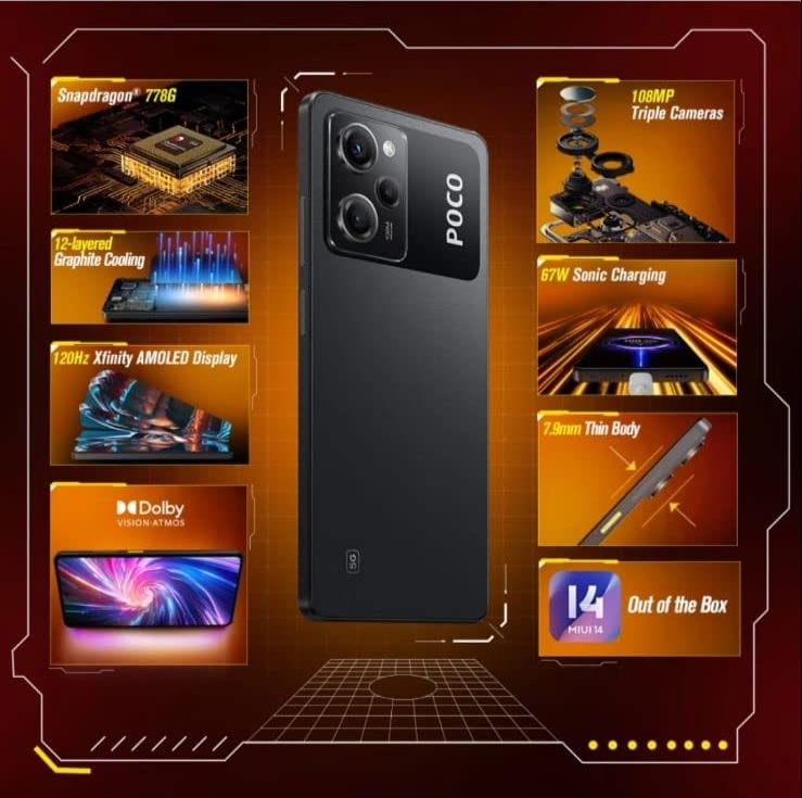 Image of (Refurbished) POCO X5 Pro 5G (Astral Black, 256 GB) (8 GB RAM)