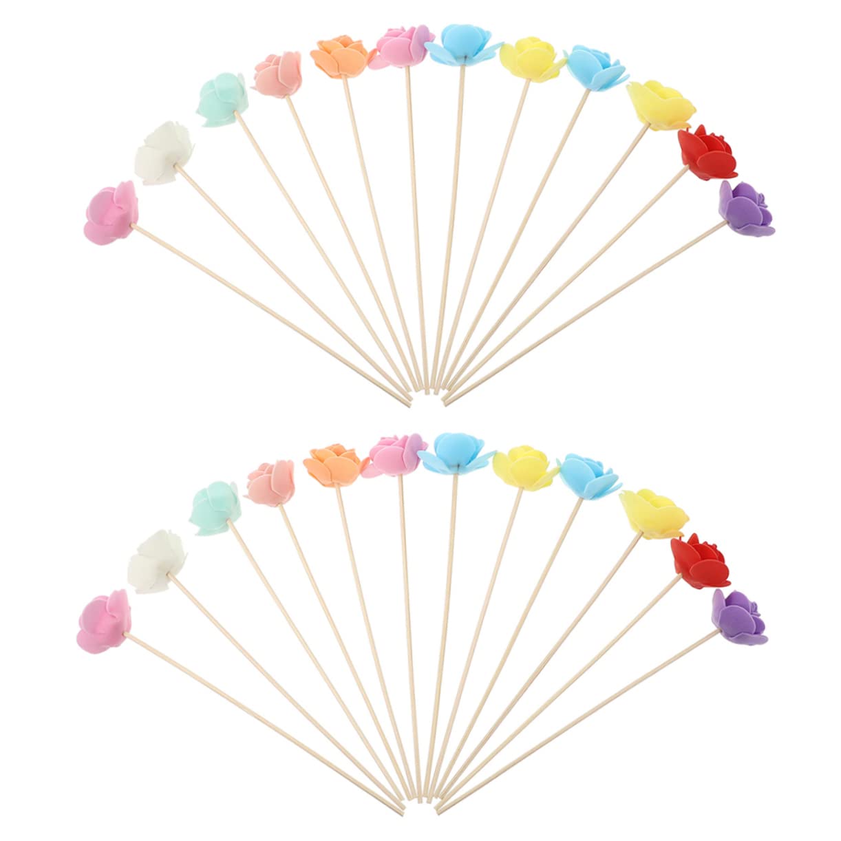 PRETYZOOM Home Fragrance Diffuser Tools 24pcs Aromatherapy Rattan Volatile Rods Diffuser Set