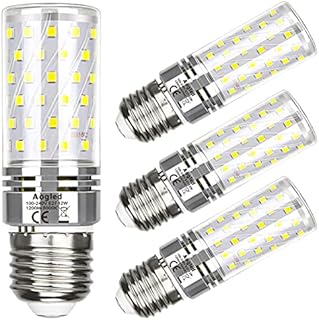 Aogled E27 Led Bulb Lamp 12W 6000K, Equivalent to 100W Halogen Lamp,Daylight White 6000K,1200LM,360 Angle Corncob,Edison Screw Bulb,Not Dimmable,No Flickering AC85-265V E27 Led Lighting,Pack of 4