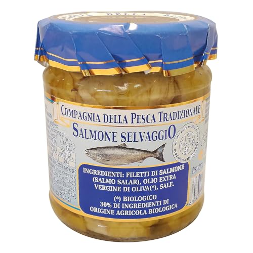 Compagnia della pesca tradizionale, Filetti di branzino in olio extra vergine di oliva bio, 200g