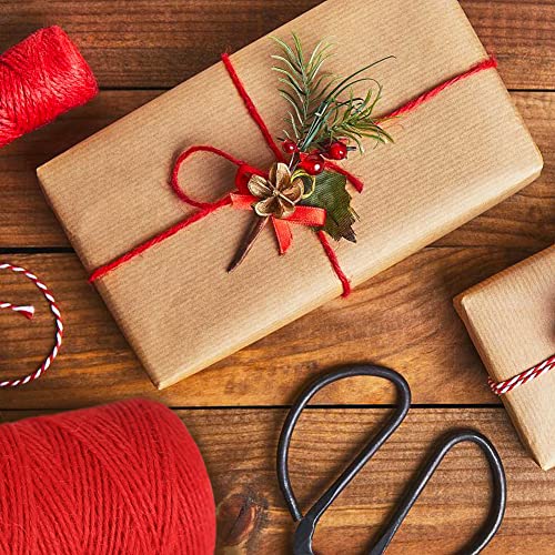Image of Vivifying Red Twine, 656 Feet 2mm Christmas Twine String for Gift Wrapping, Crafts, Packing and Decoration