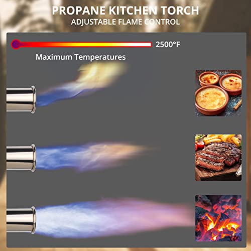 Sondiko Powerful Cooking Propane Torch, Grill Gun Flame Thrower Gun Lmt905, Campfire Starter, Charcoal Lighter, Culinary Kitchen Grilling #TOP4