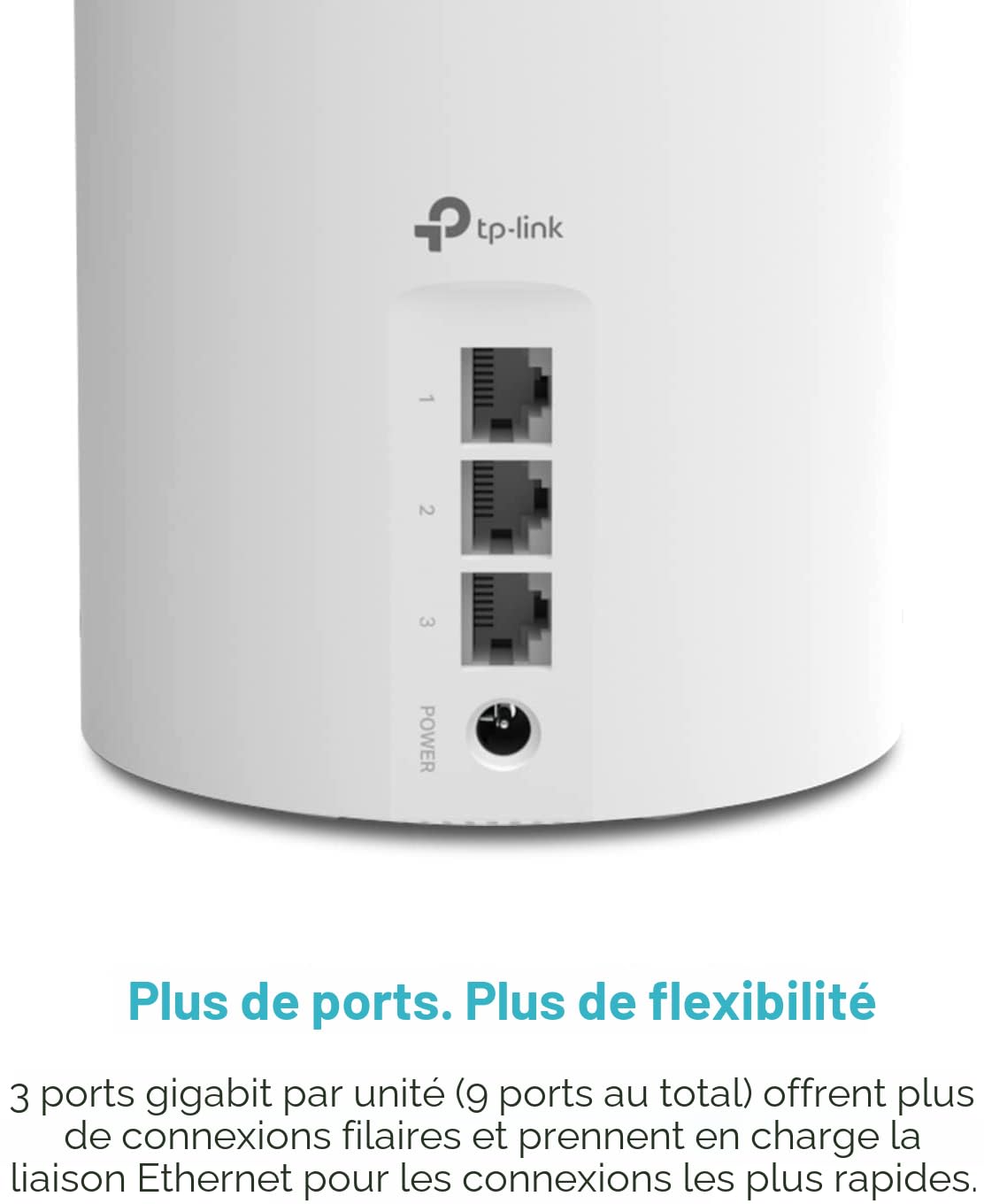 TP-Link Système maillé X55 AX3000 WiFi 6 : Couvre jusqu'à 6 500 m², remplace Le routeur sans Fil et l'extension, 3 Ports Gigabit par unité, Prend en Charge la Liaison Ethernet (Lot de 3)